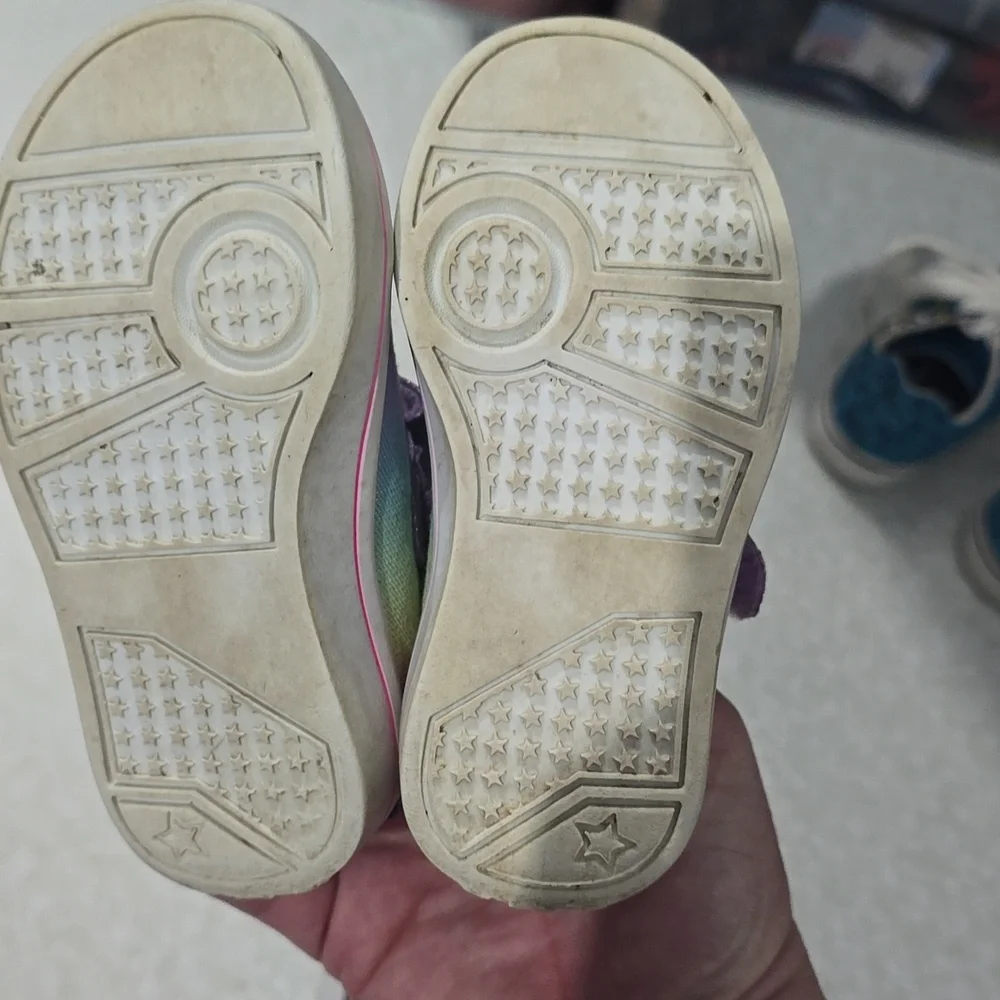 Skechers‎ Crystal Stars Toddler Girl  Light Up Sneakers  Size 6